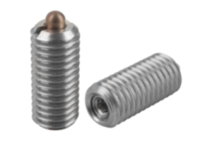 Spring plungers with hex socket and thrust pin, stainless steel, standard spring force - inch Spring plungers with hex socket and thrust pin, stainless steel, standard spring force - inch