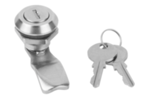 Quarter-turn lock, lockable, stainless steel 1.4401, housing diameter 30 mm Quarter-turn lock, lockable, stainless steel 1.4401, housing diameter 30 mm