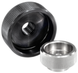 Knurled nuts DIN 6303, steel and stainless steel, inch