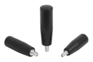 Cylindrical grips revolving with hexagon socket