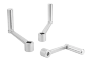 Crank handles stainless steel with revolving grip Crank handles stainless steel with revolving grip