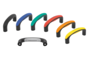 Pull handles, plastic with soft grip Pull handles, plastic with soft grip