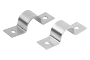 Pipe clips DIN 1597 double leg, lightweight Pipe clips DIN 1597 double leg, lightweight