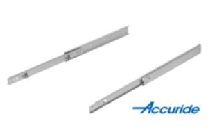 Telescopic slides, steel  for surface mounting, partial extension both sides, load capacity up to 35 kg