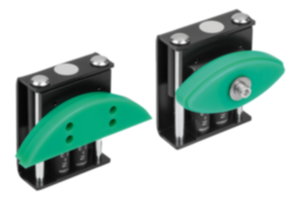 Chain tensioner TS with arched or elliptical profile Chain tensioner TS with arched or elliptical profile