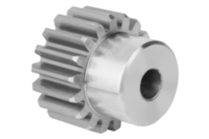 Spur gears in steel, module 2.5 toothing milled, straight teeth, engagement angle 20°