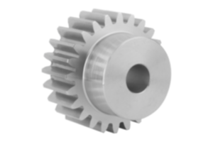 Spur gears stainless steel, module 2  toothing milled, straight teeth, engagement angle 20°