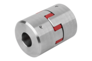 Elastomer dog couplings with grub screw, stainless steel