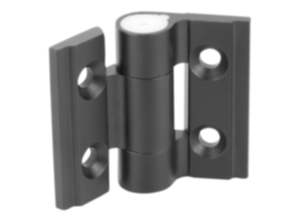 Hinge aluminium, with adjustable friction