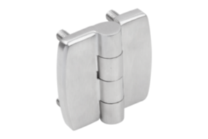 Hinges, stainless steel with fastening screws