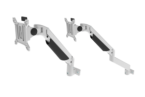 Monitor brackets, aluminium, height adjustable 4 or 5 axis Monitor brackets, aluminium, height adjustable 4 or 5 axis