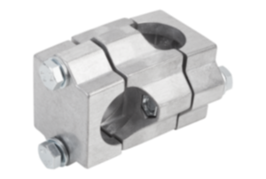 Tube clamps cross, aluminium Tube clamps cross, aluminium